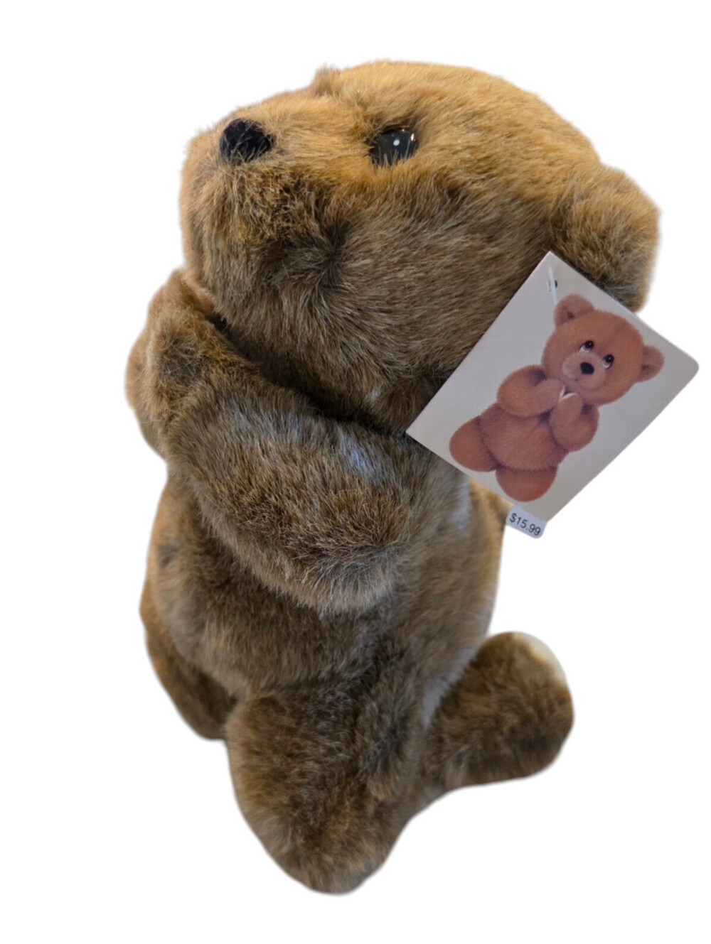 Vintage 1990s Bearing Blessings praying teddy bear plush Gibson Greetings - Picture 1 of 5